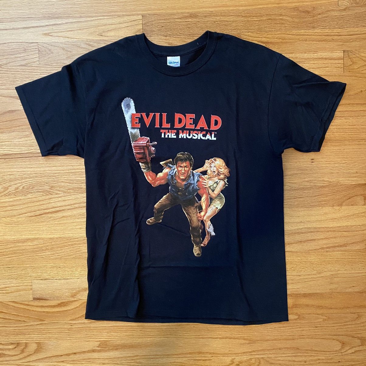 Vintage Evil Dead The Musical Shirt Black Size L