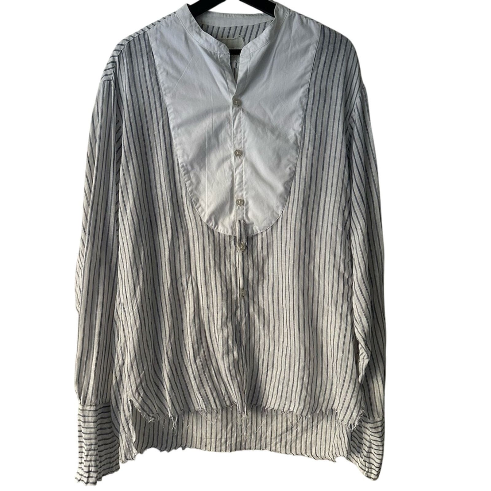 Greg Lauren The Studio Shirt W Bib Gatsby Artist Size 3 Large