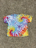 Vintage 1990 S Dual Spiral Rainbow Tie Dye Psychedelic Tee