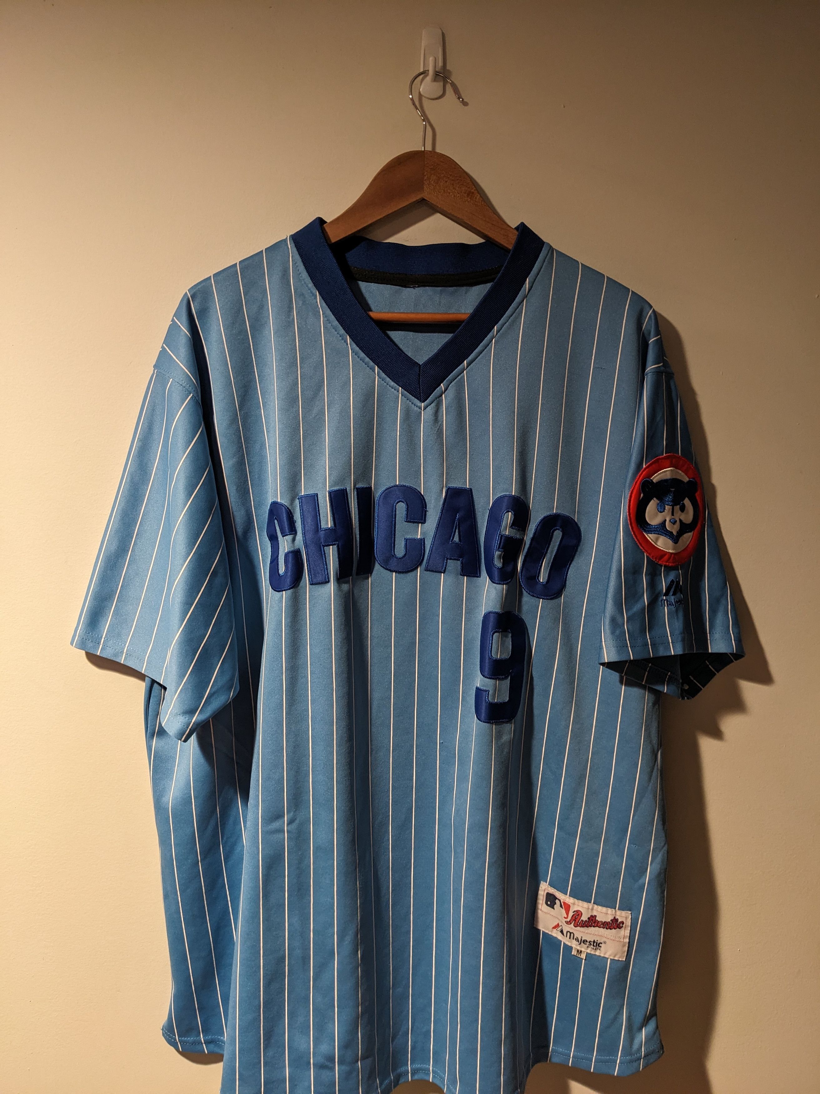 Mlb Vintage Chicago Cubs Baez Majestic Athletic Baseball Jersey