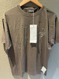 Large Satisfy Mothtech Sunfaded Brown Running Tshirt Used Hoodie, Sweatshirt | FlexRushtees.com
