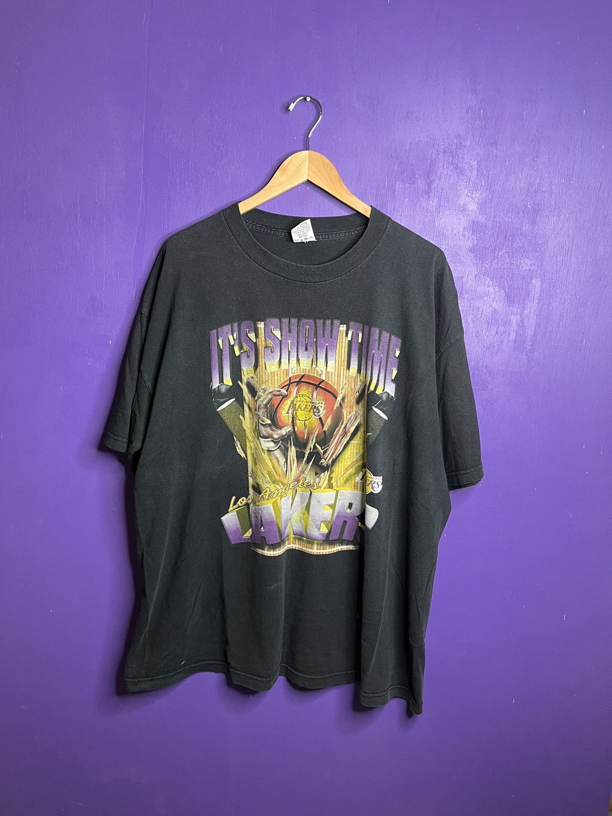 Vintage 90s Los Angeles Lakers Show Time T Shirt Hoodie, Sweatshirt | FlexRushtees.com