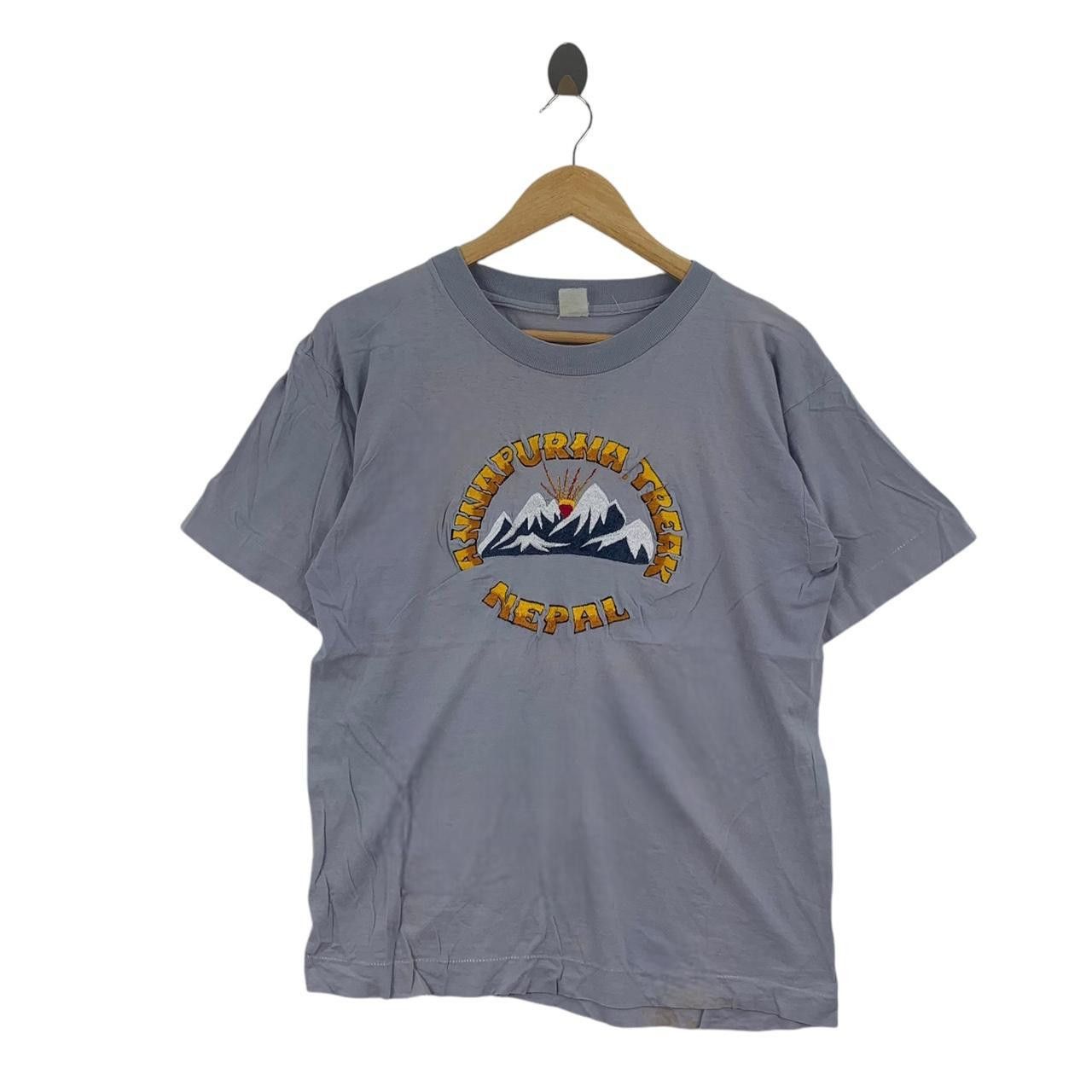 Other Vintage 90 Annapurna Trek Nepal Hiking Tee Shirt Top Base Hoodie, Sweatshirt | FlexRushtees.com