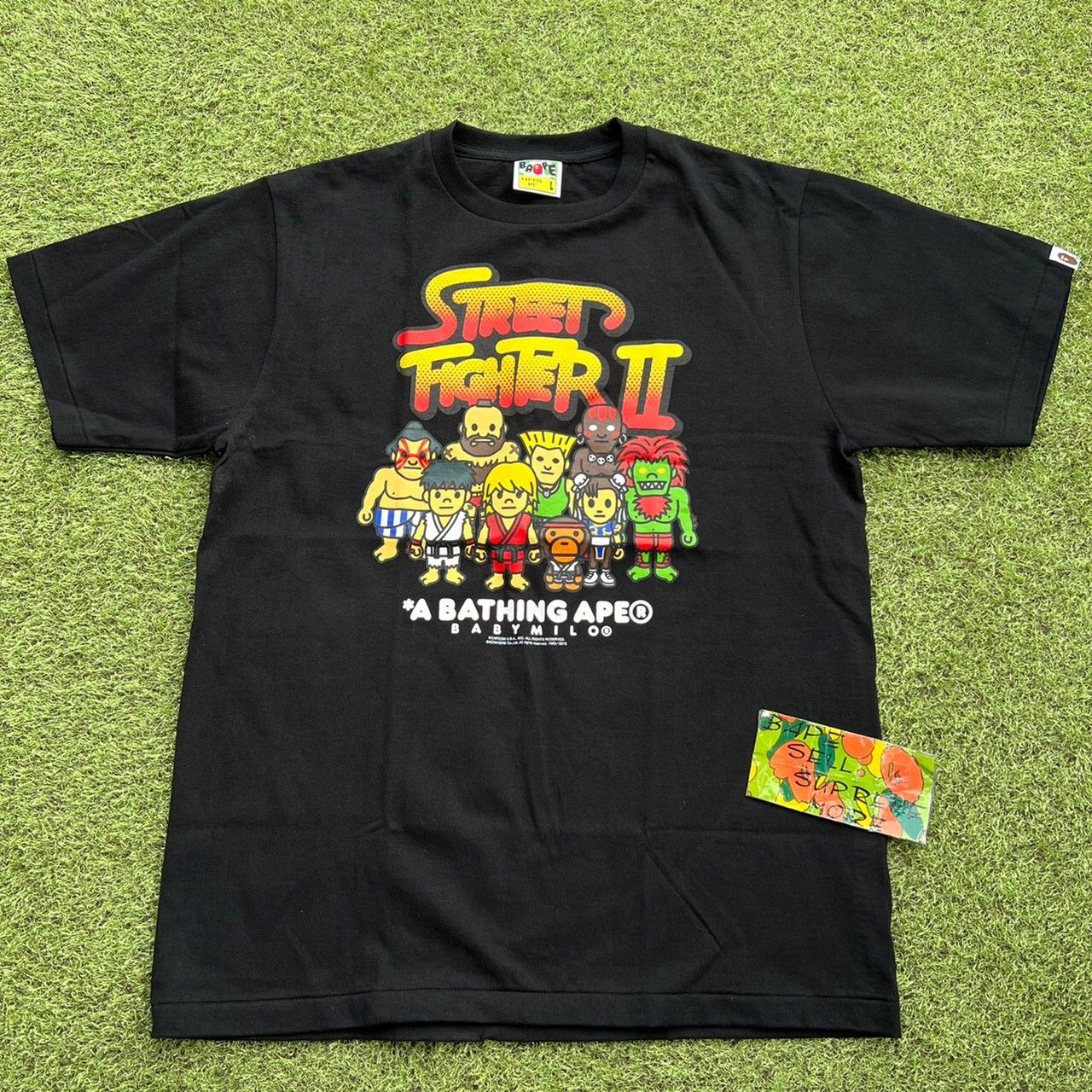Bape Street Fighter Black Tee