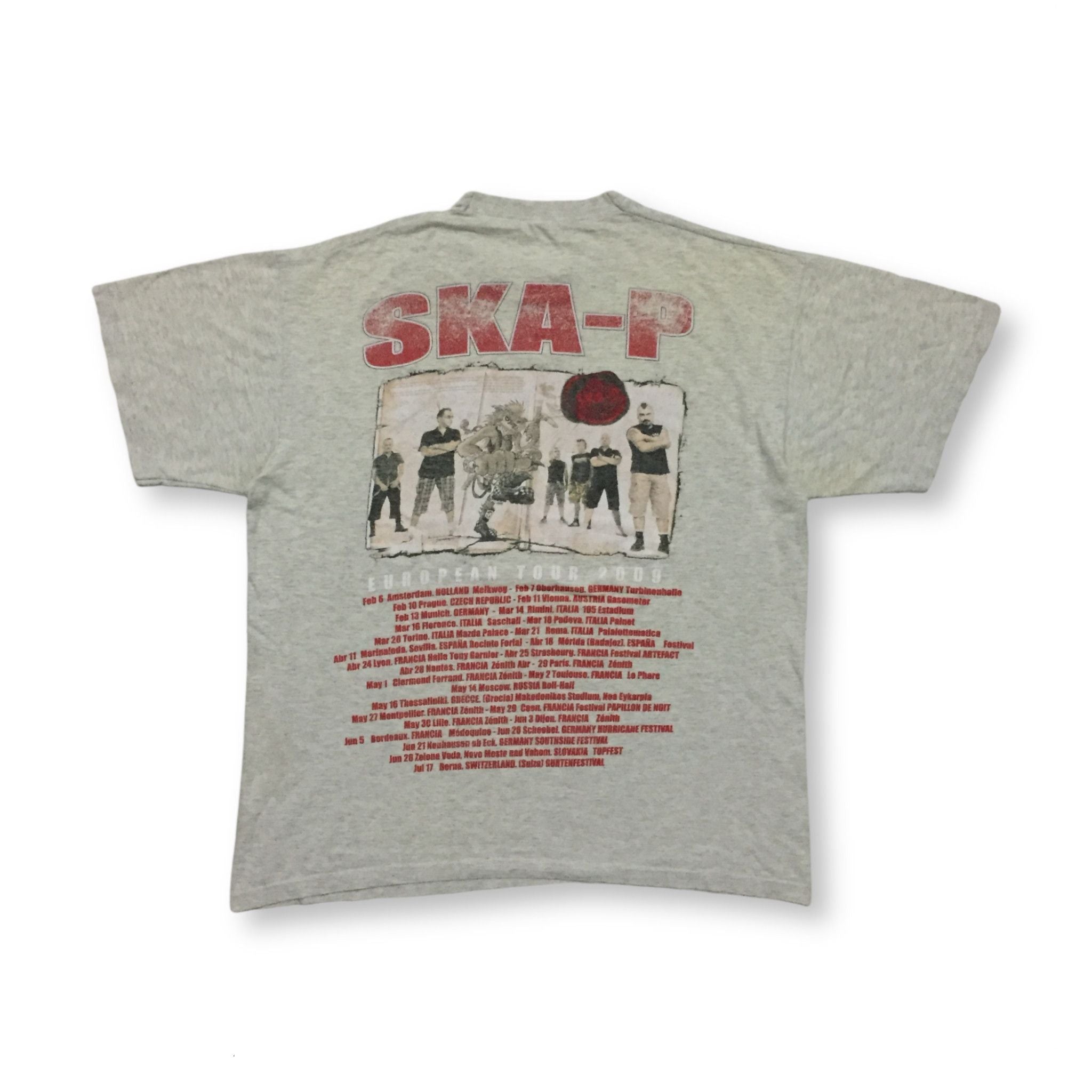 Vintage 2009 Ska P European Tour Spanish Ska Punk Band Tee Hoodie, Sweatshirt | FlexRushtees.com