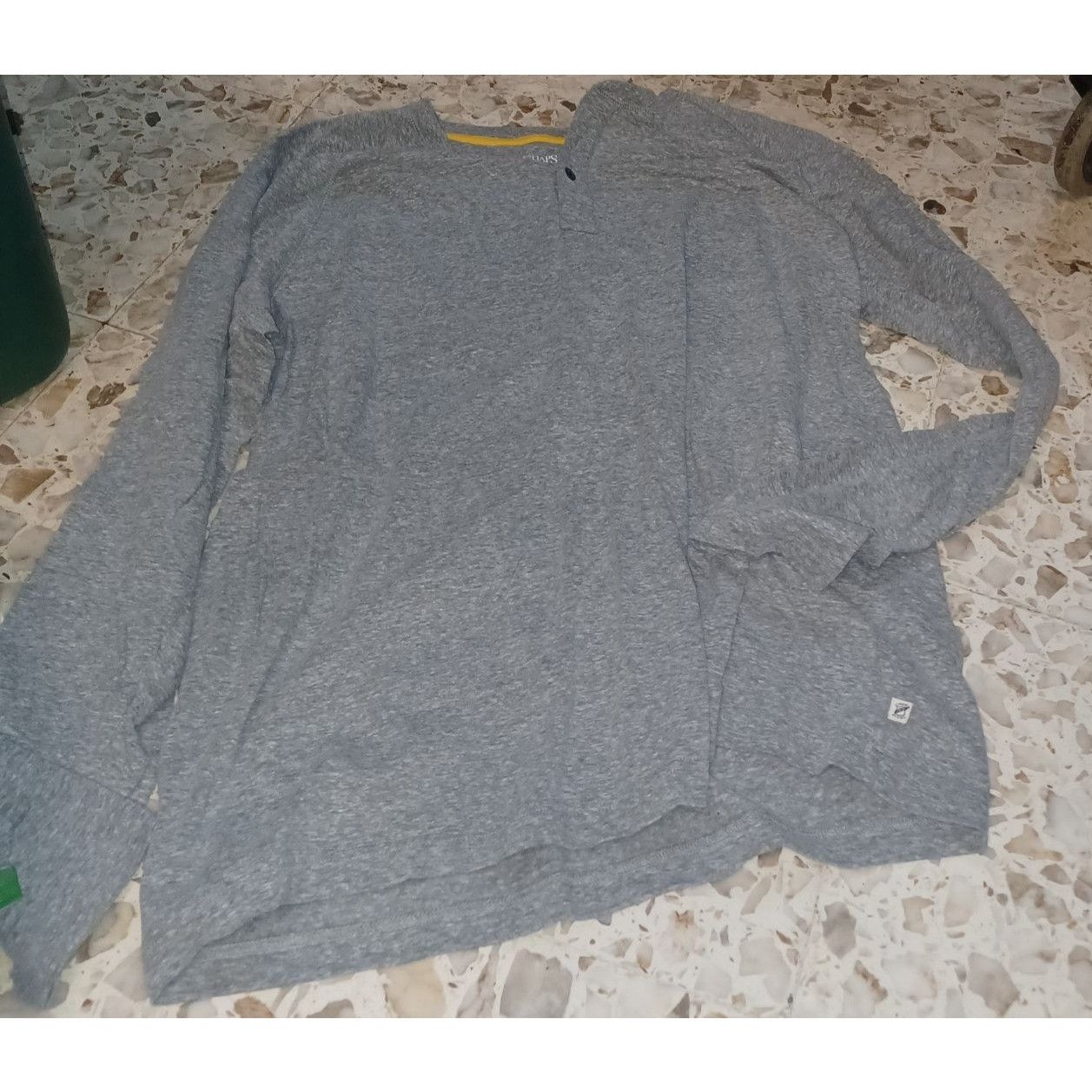 Chaps Chap S Men S Henley Tee Xxl Gray Hoodie, Sweatshirt | FlexRushtees.com
