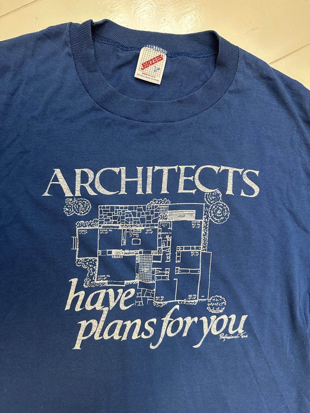 Vintage Jerzees Made In Usa Architect Tee