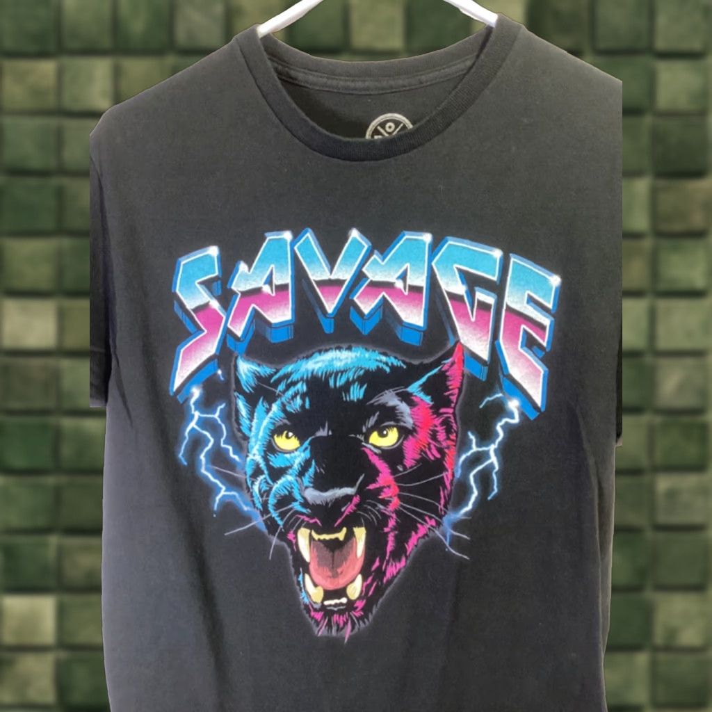 Vintage Dom Savage Black Medium Cotton T Shirt Men Short Sleeve Crew Neck Graphic Print Regular Fit Hoodie, Sweatshirt