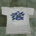 Vintage Cozumel Mexico T Shirt Adult Small Gray Fishes Animals Outdoors Ocean 90s Men Small