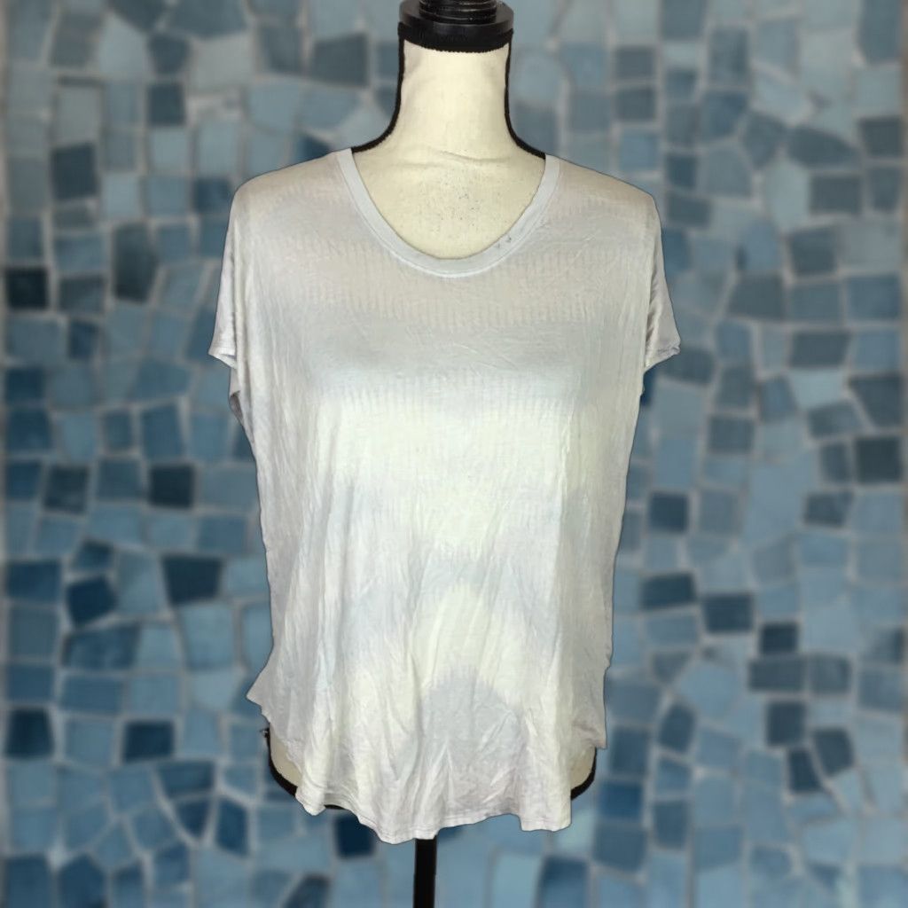 Klein Nwt Calvin Klein Women S White Mountain Air Tee Shirt Size M Short Sleeve