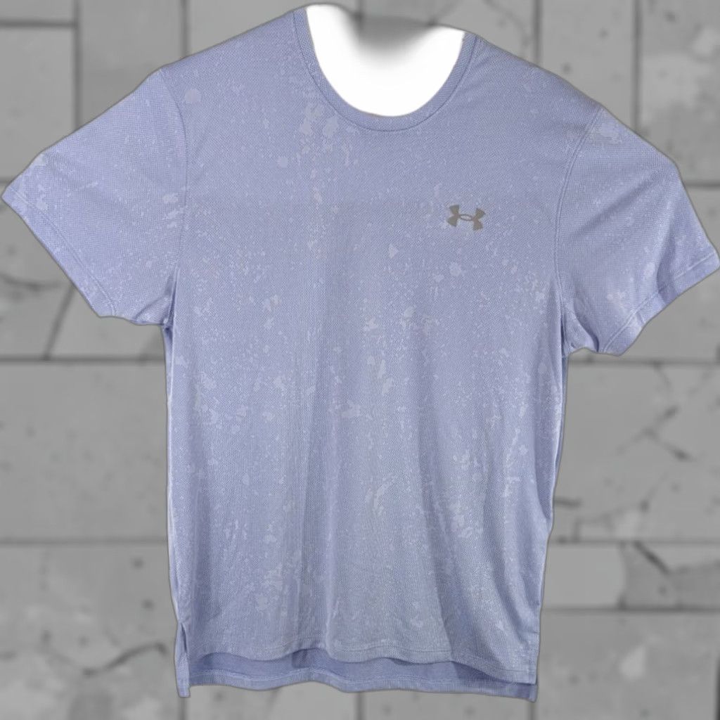 Armour Under Armour Mens Athletic Shirt Light Blue Size Medium Tee Workout Top Short Sleeve Ca
