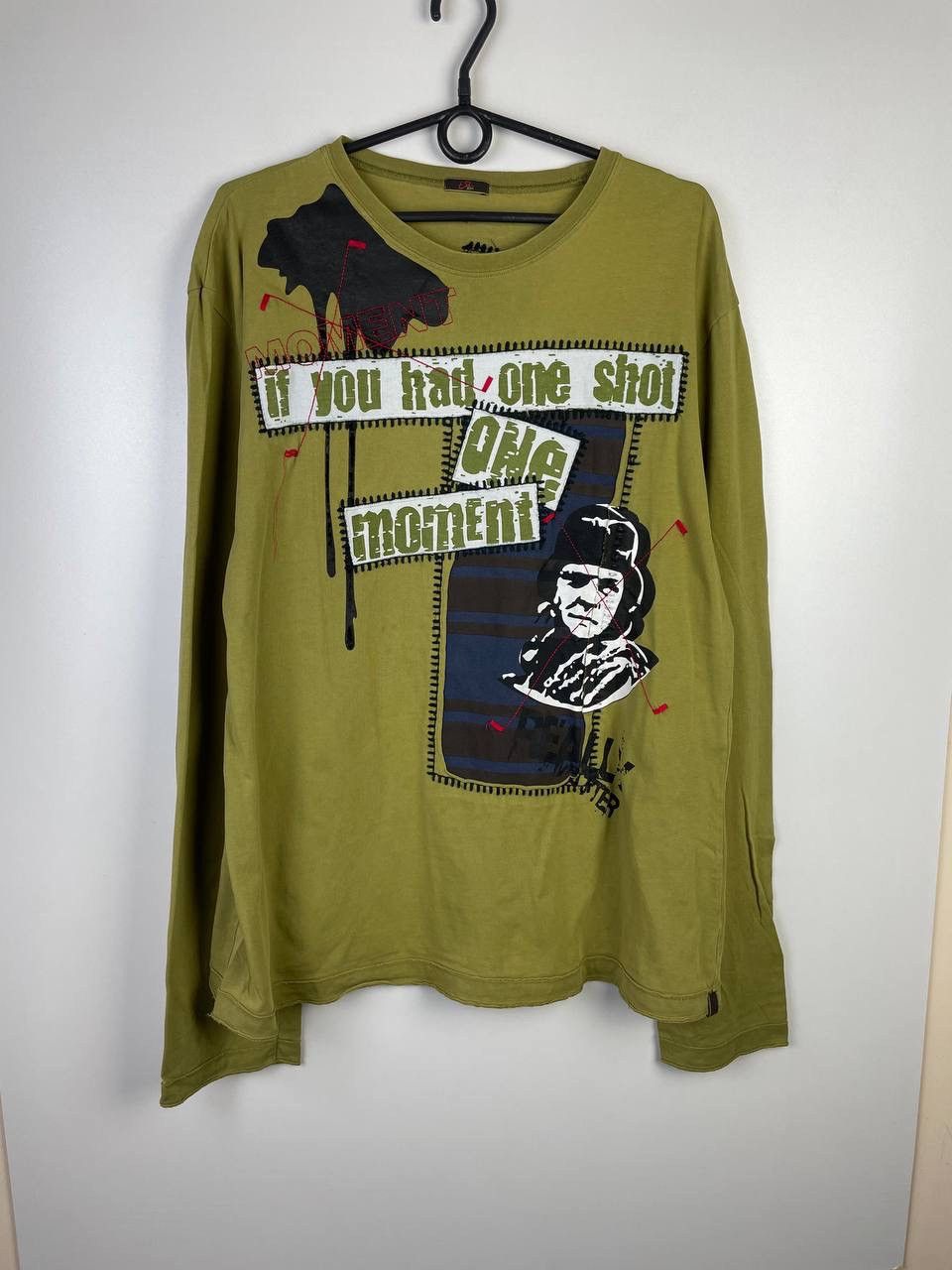 Vintage Japanese Brand Crazy Long Sleeve Size Xxl