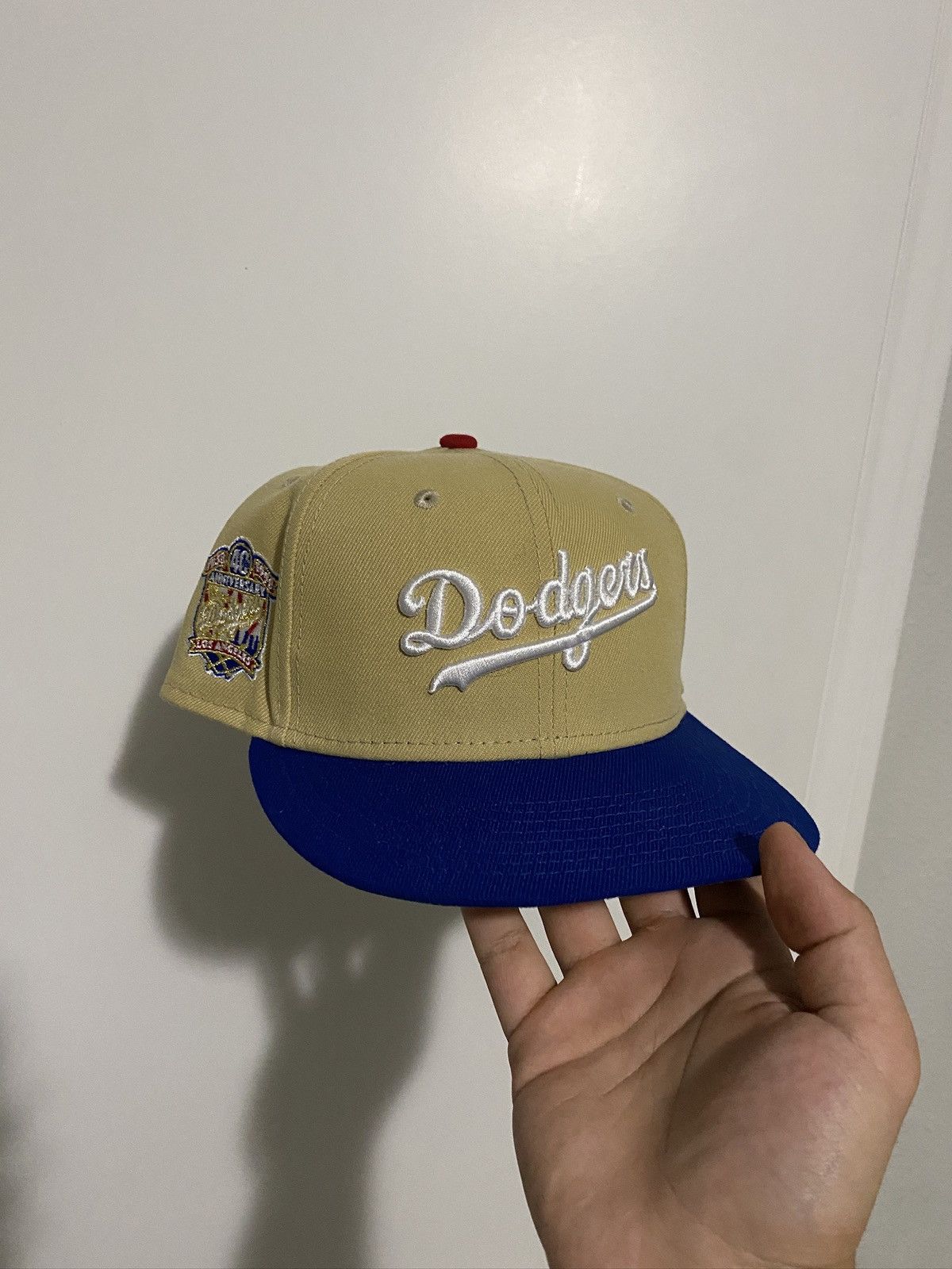 New Era Dodgers Script 40th Anniversary Patch Fitted Size 7 1 4
