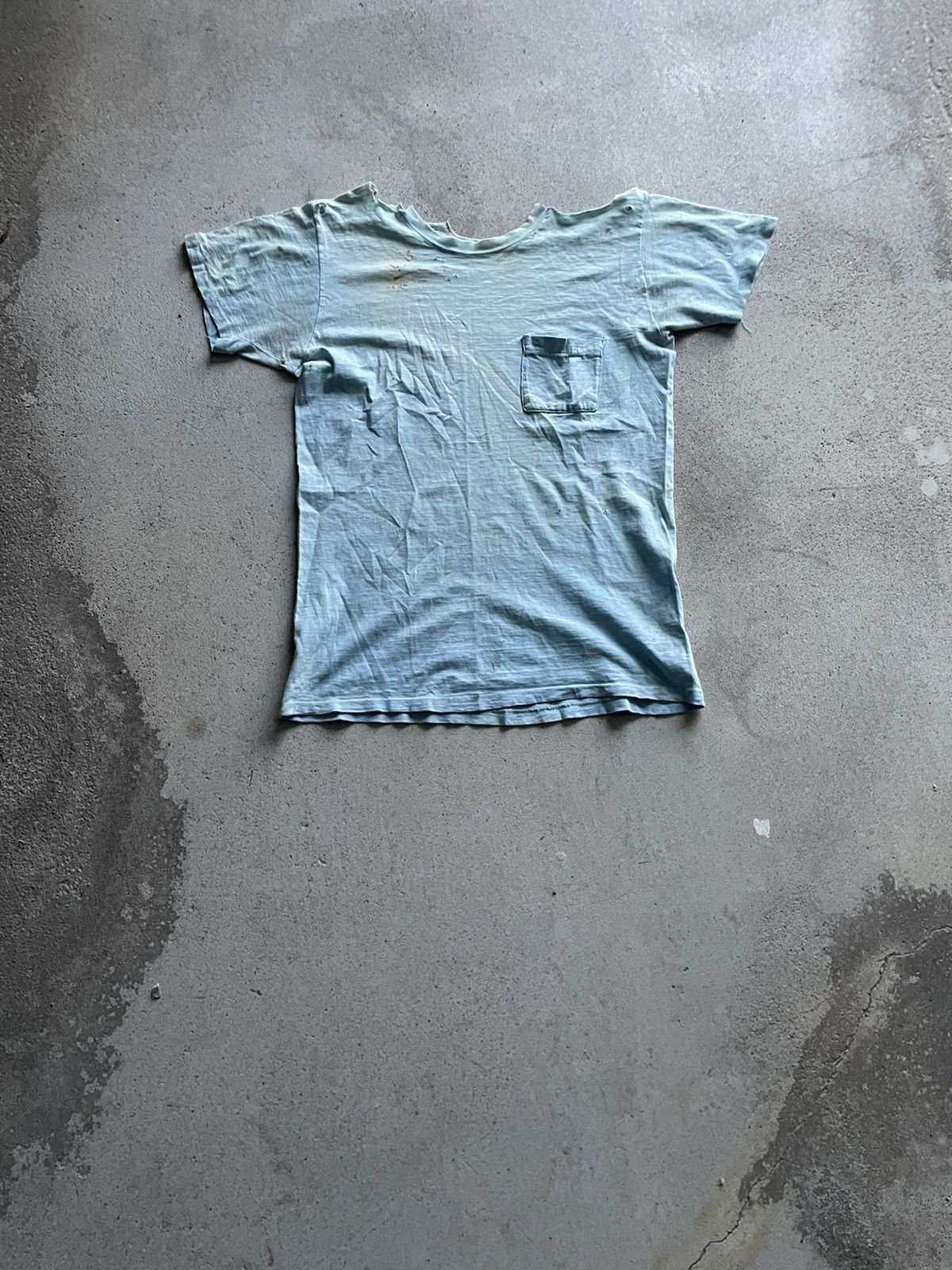 Vintage 60s Thrashed Pocket T Shirt