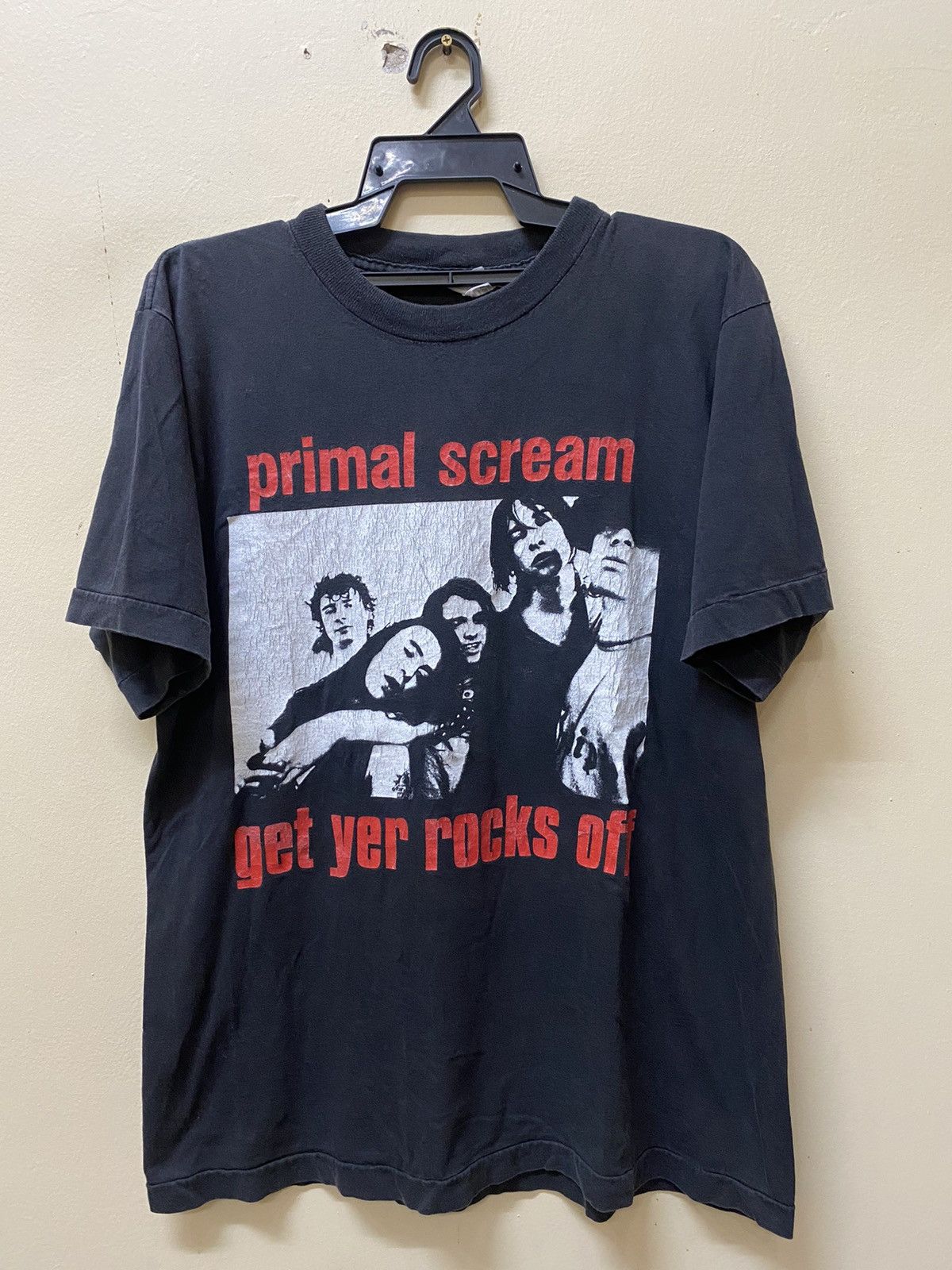 Rare Vintage Primal Scream Indie Uk Band Tee Shirt Hoodie, Sweatshirt | FlexRushtees.com