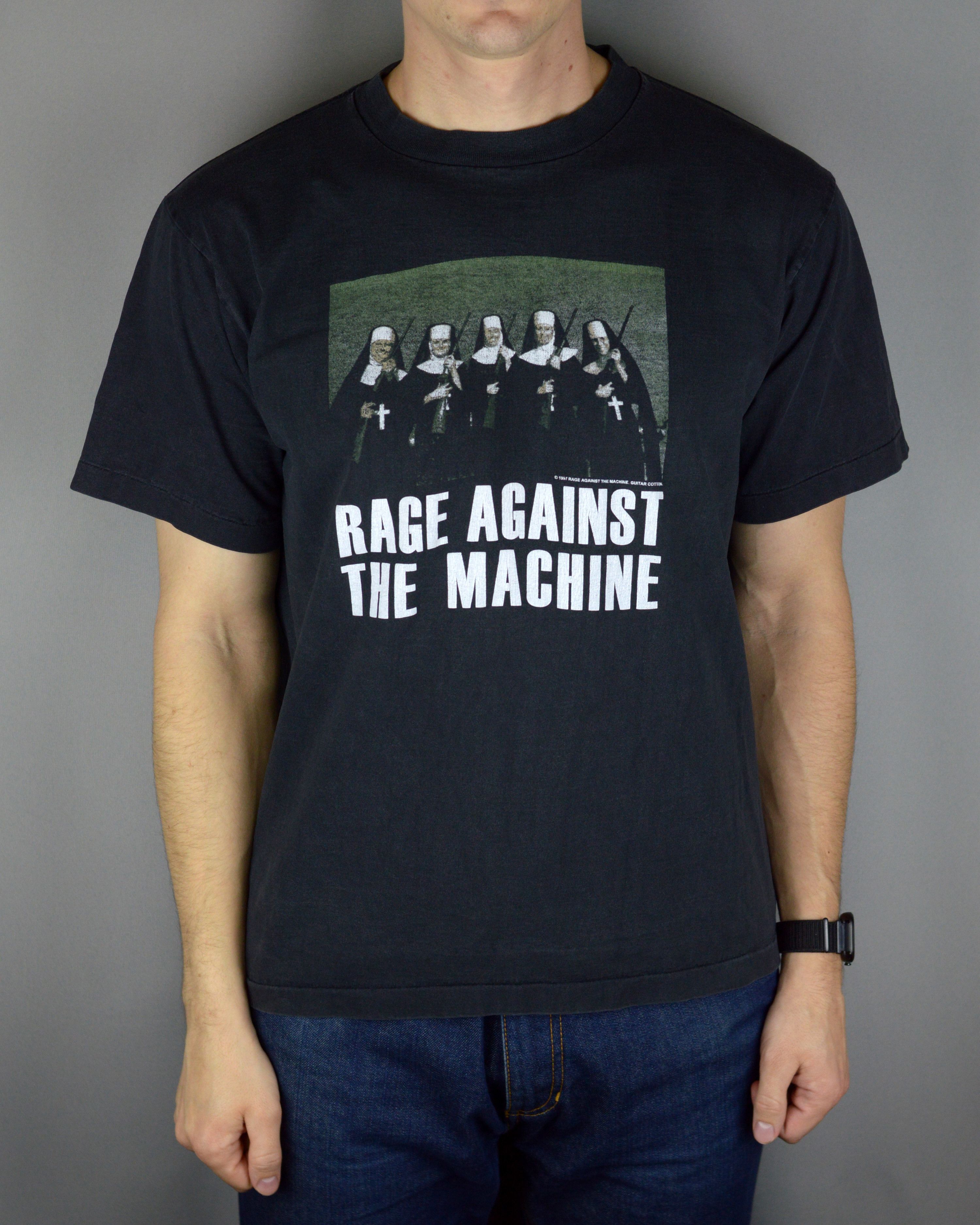 Vintage Rage Against The Machine Nuns With Guns 1997 T Shirt Hoodie, Sweatshirt | FlexRushtees.com