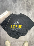 Ac Dc Vtg Acdc Shot In The Dark Thrased Boxy Fit Tee Y2k 00s Hoodie, Sweatshirt | FlexRushtees.com