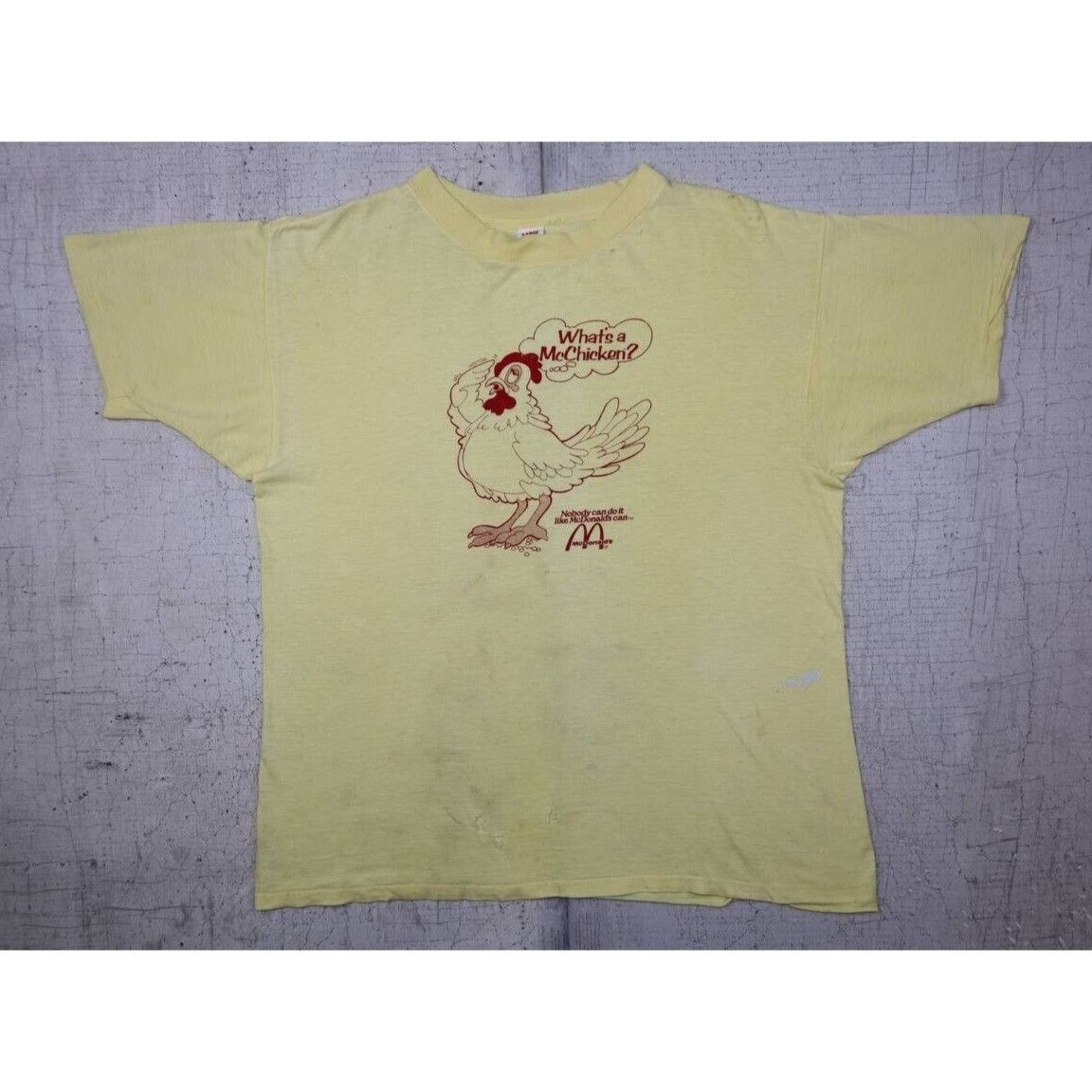 Vintage 60s 70s Mcdonalds Promo T Shirt What S A Mcchicken