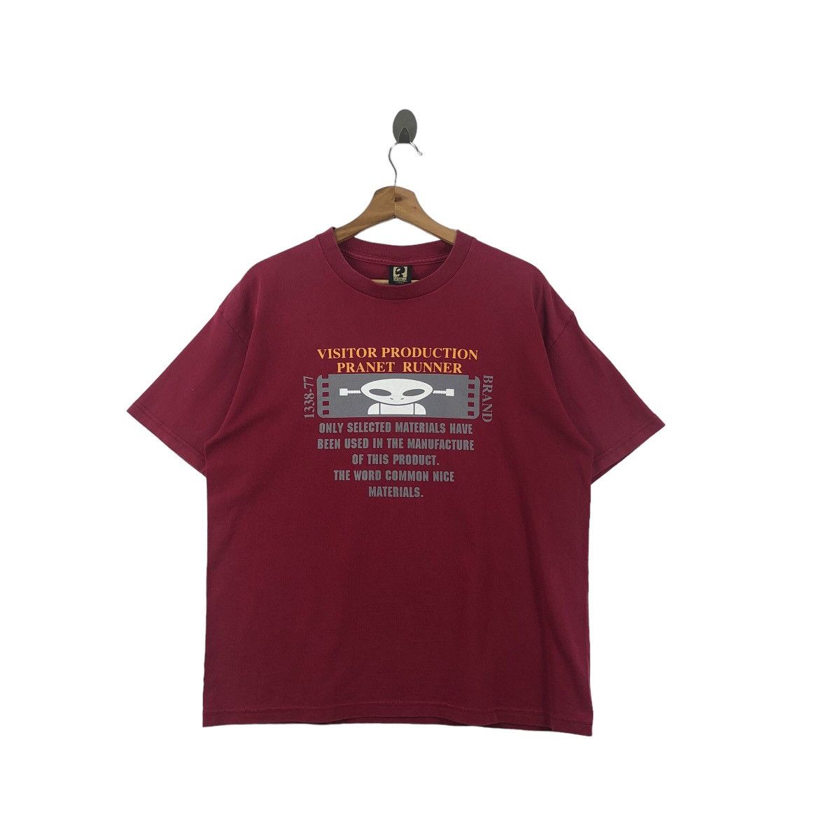 Vintage X Welcome Skateboards Pick Vtg 90 S Visitor Production Skateboarding Tee Ts