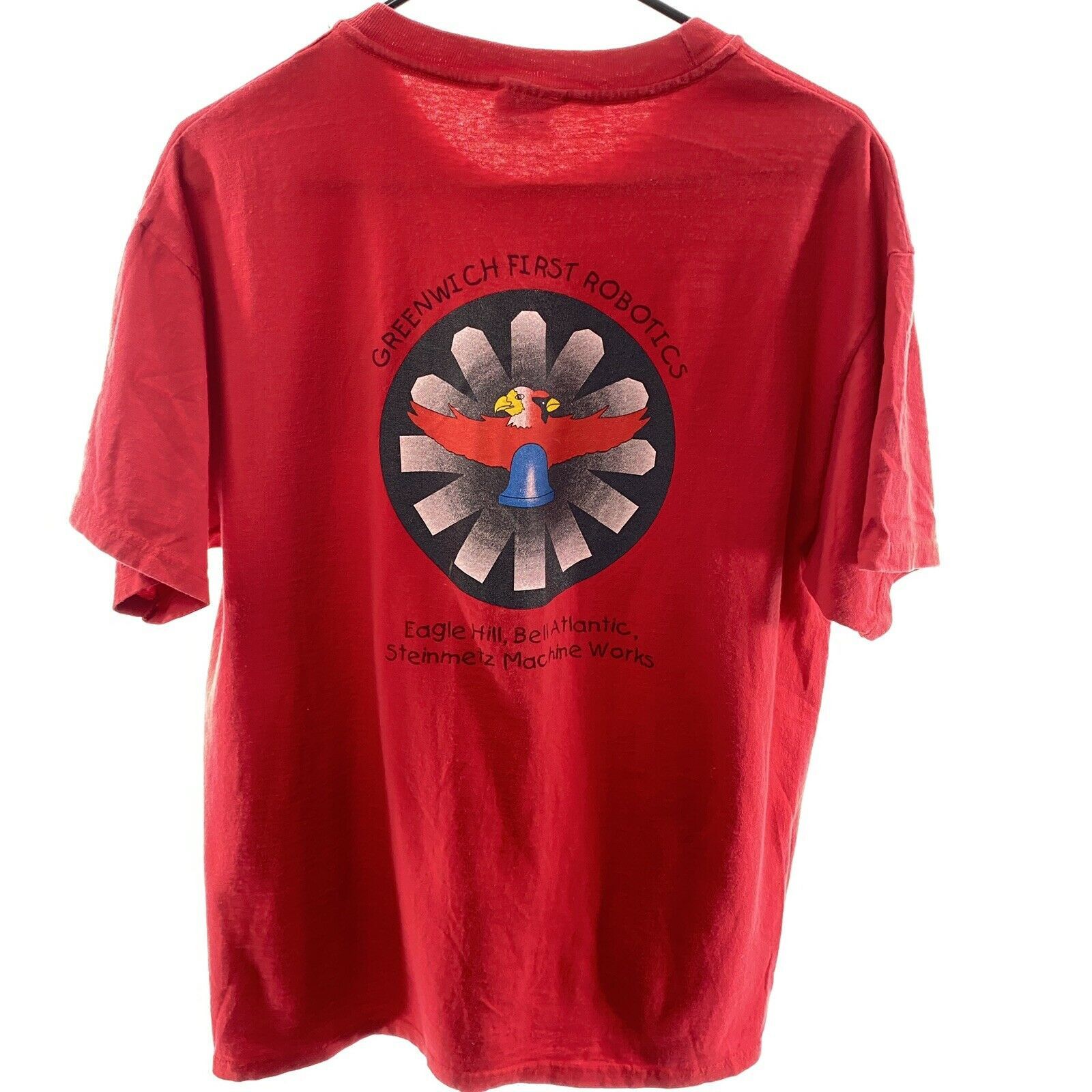 Vintage Greenwich First Robotics T Shirt L Red 1999 Vintage Cotton