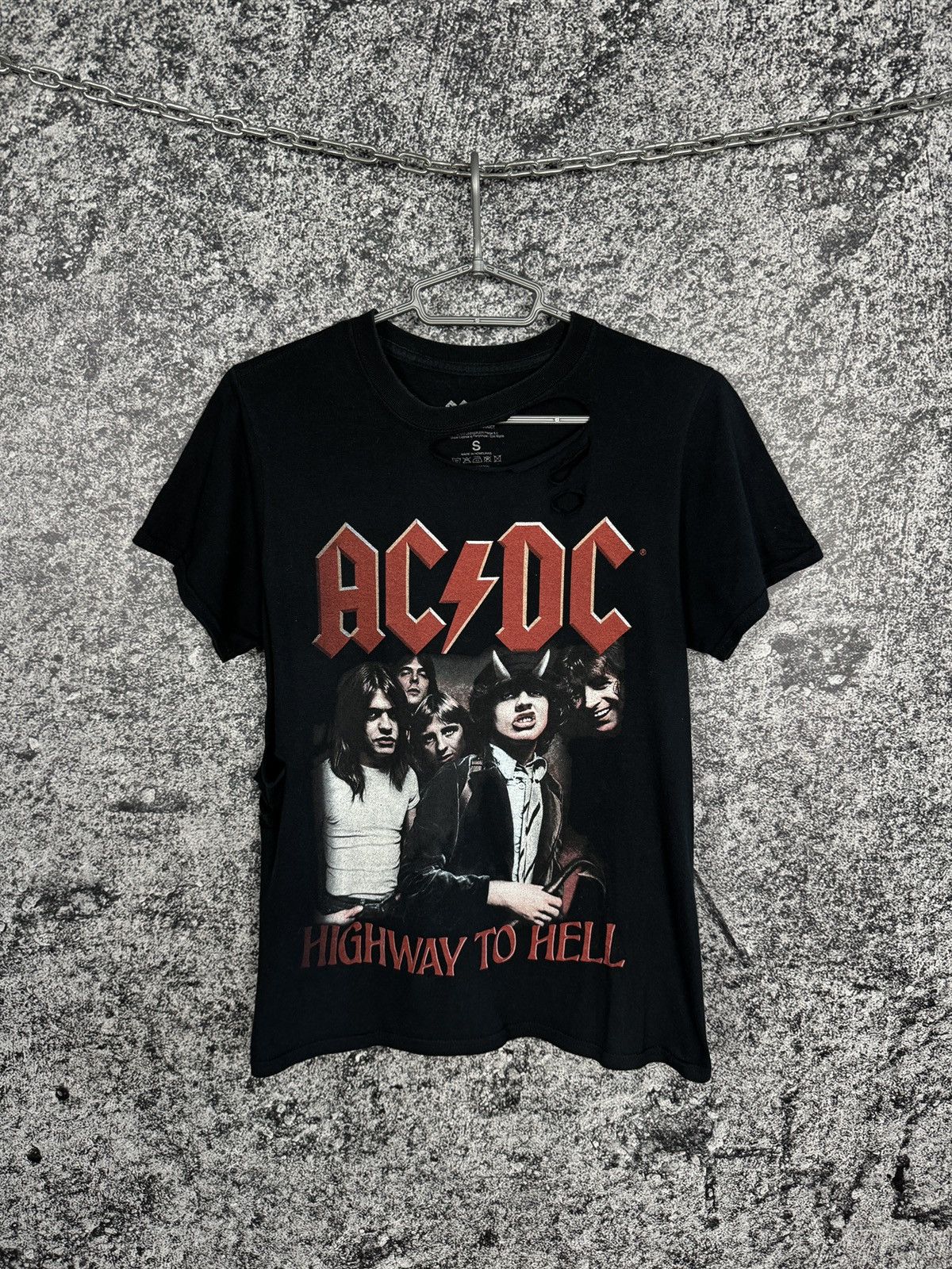 Dc Ac Dc Highway To Hell Factory Distressed T Shirt Rock Tee Hoodie, Sweatshirt | FlexRushtees.com