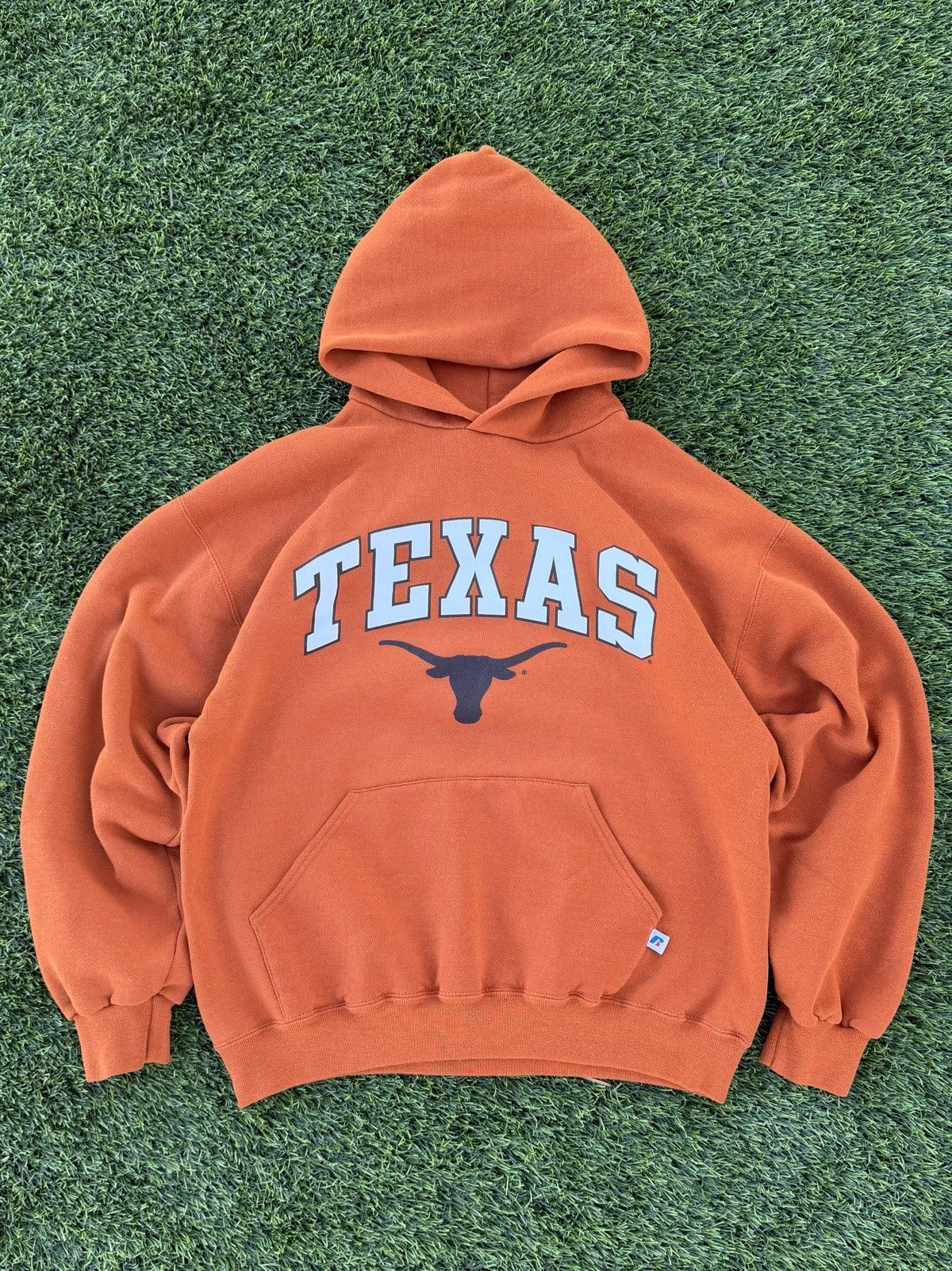 Russell Athletic Vintage 90s Orange Texas Longhorns Hoodie Size L
