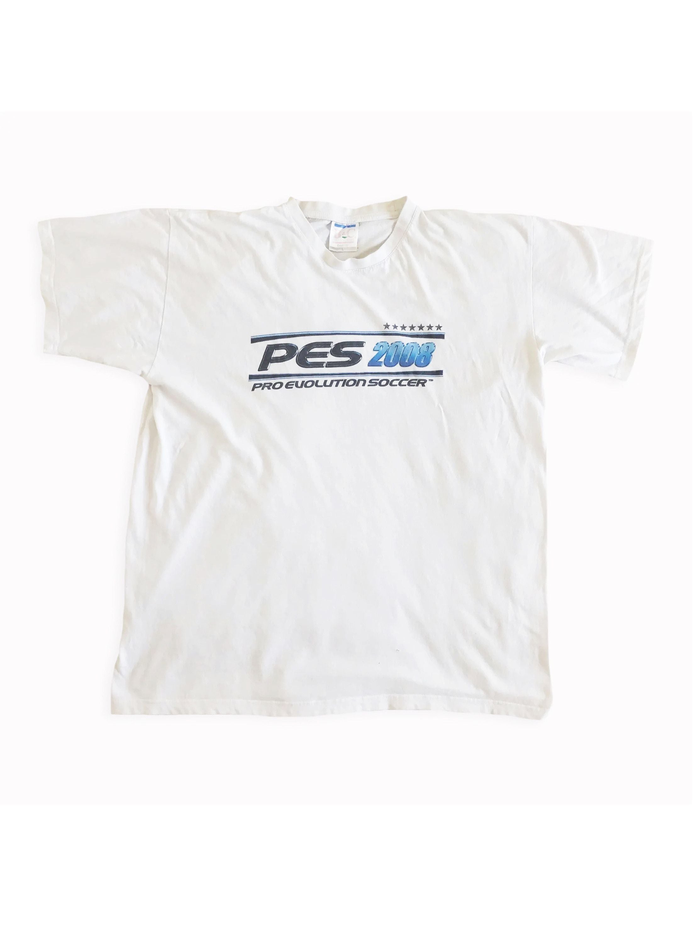 Vintage 2008 Pro Evolution Soccer T Shirt Pes Tee Konami Playstation Hoodie, Sweatshirt | FlexRushtees.com