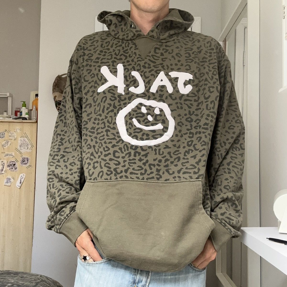 Vintage Green Leopard Happy Jack Custom Puff Print Volcom Hoodie T-Shirts, Sweatshirt | FlexRushtees.com