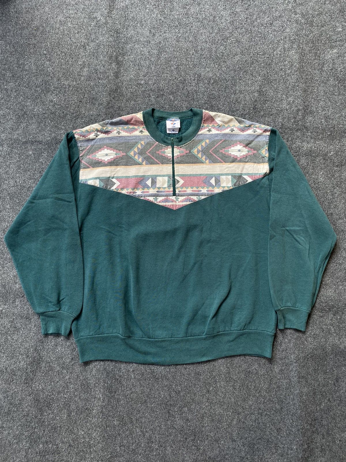 Vintage Halfzip Jerzees Navajo