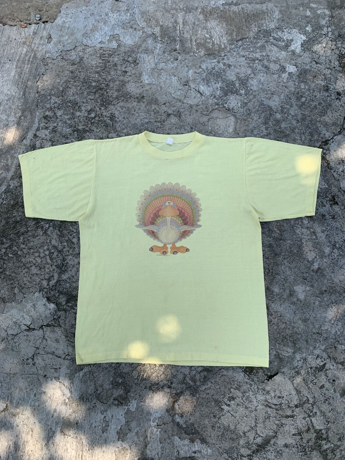 Other Vintage 70 S Faded Peacock Turkey Art Animal Nature T Shirt Hoodie, Sweatshirt | FlexRushtees.com