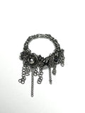 Seditionaries Handmade Stainless Steel Ring With Chains And Metal Core