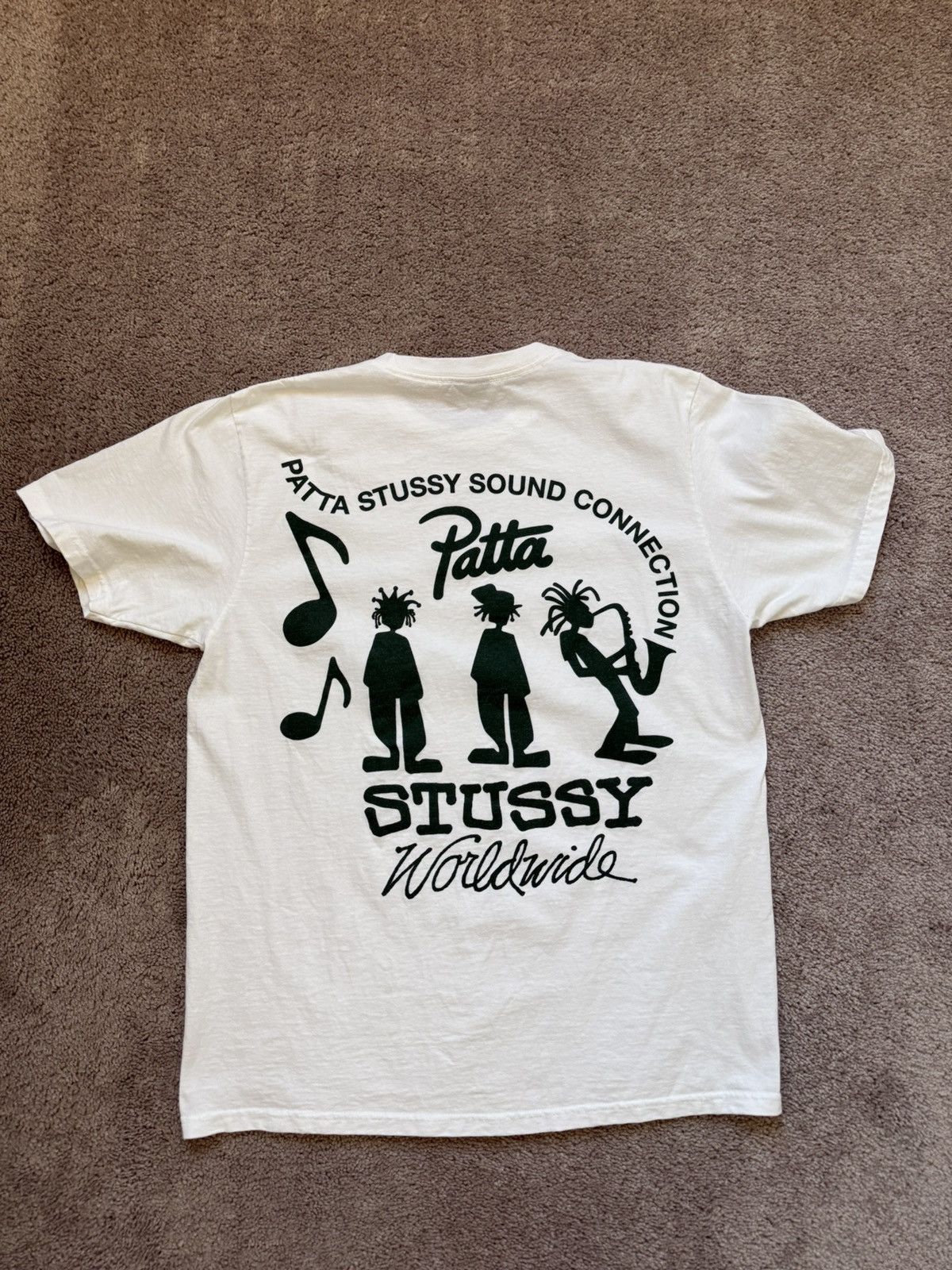Stussy Patta Sound Connection Tee Medium Hoodie, Sweatshirt | FlexRushtees.com