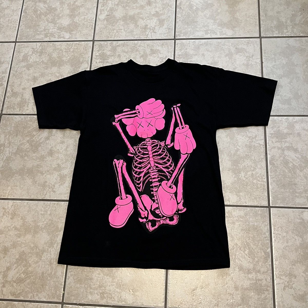 2021 Kaws Skeleton New Fiction Fortnite Shirt