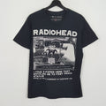 Vintage Radiohead Rock Band Big Print Design Black Tshirt Hoodie, Sweatshirt | FlexRushtees.com