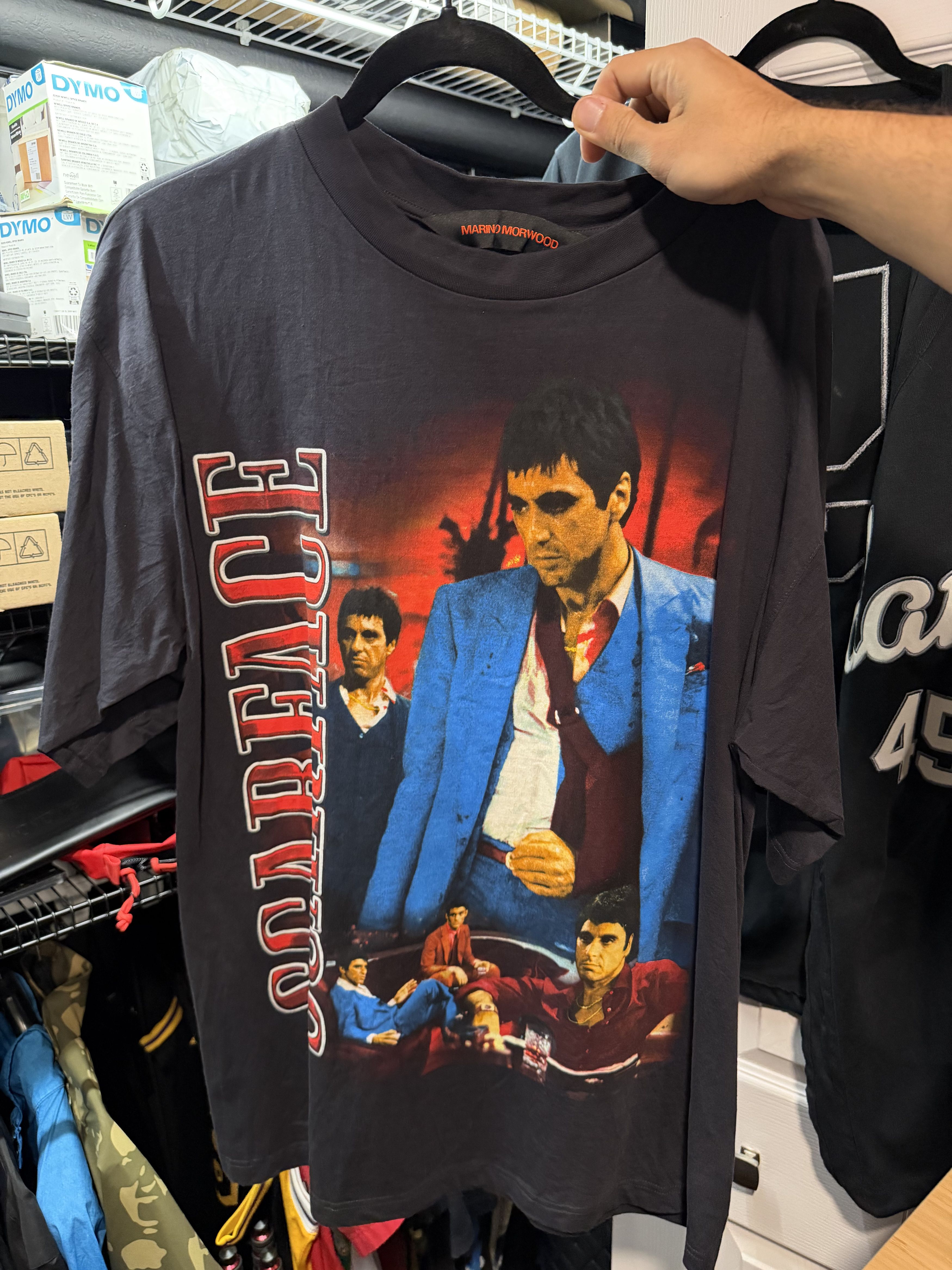 Morwood Marino Moorwood Tony Montana Scarface Graphic T Shirt