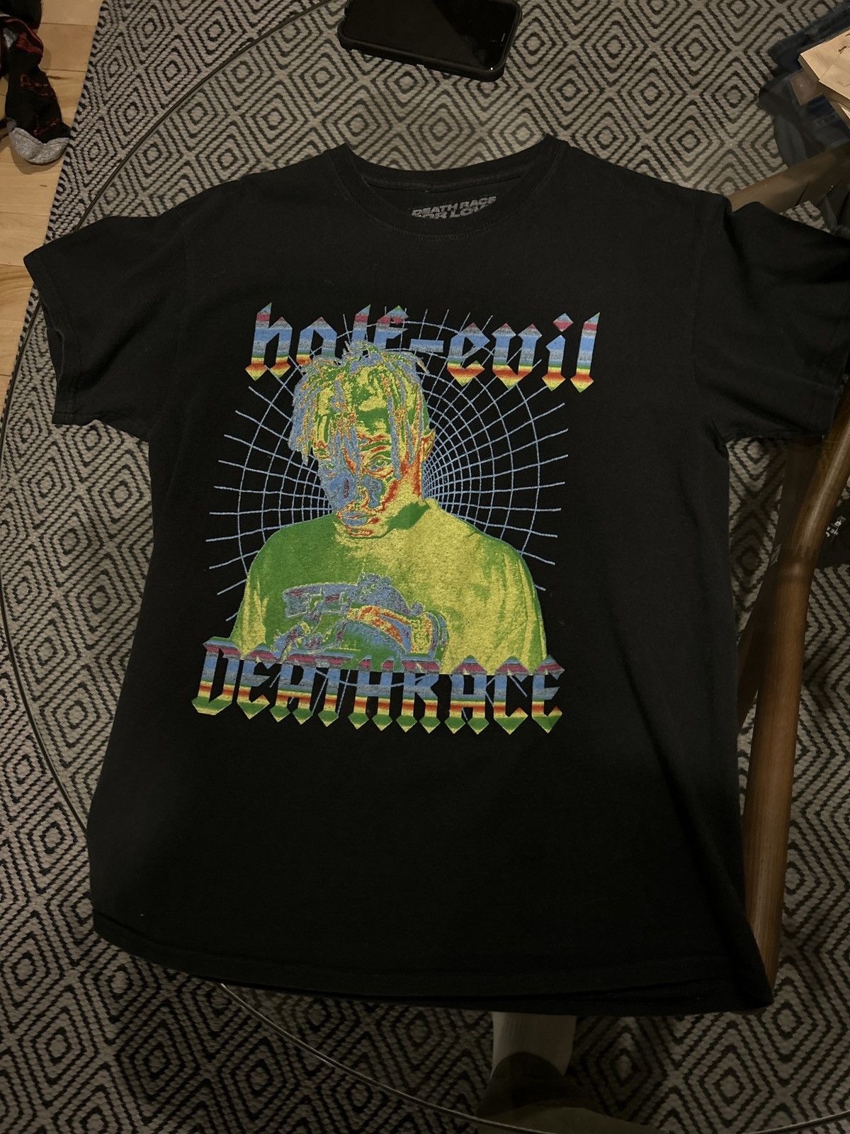 Half Evil Juice Wrld Half Evil Deathrace For Love T-Shirts, Hoodie, Sweatshirt | FlexRushtees.com