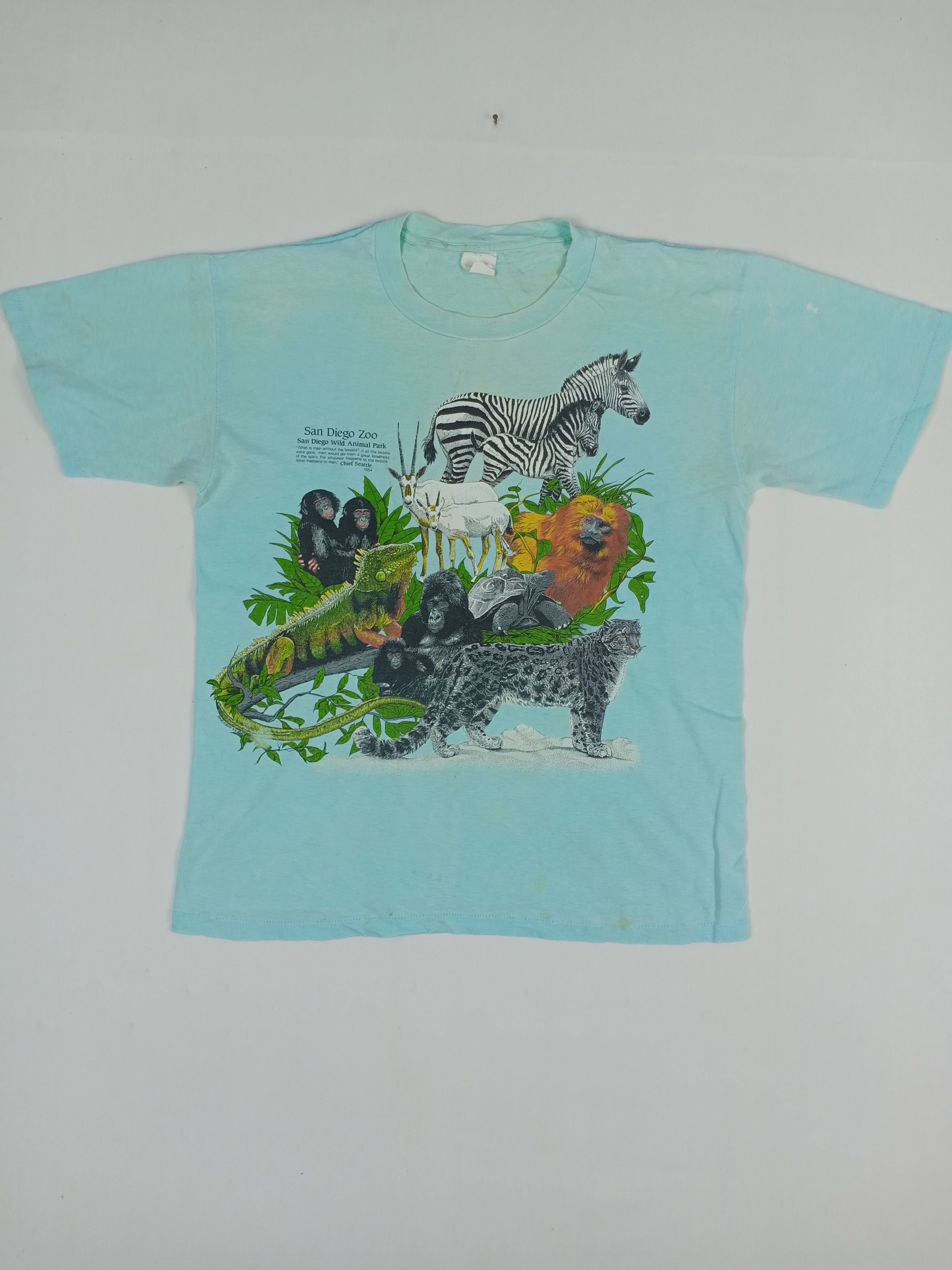 Vintage 90s Harlequin Nature Graphic Space Animal Tee