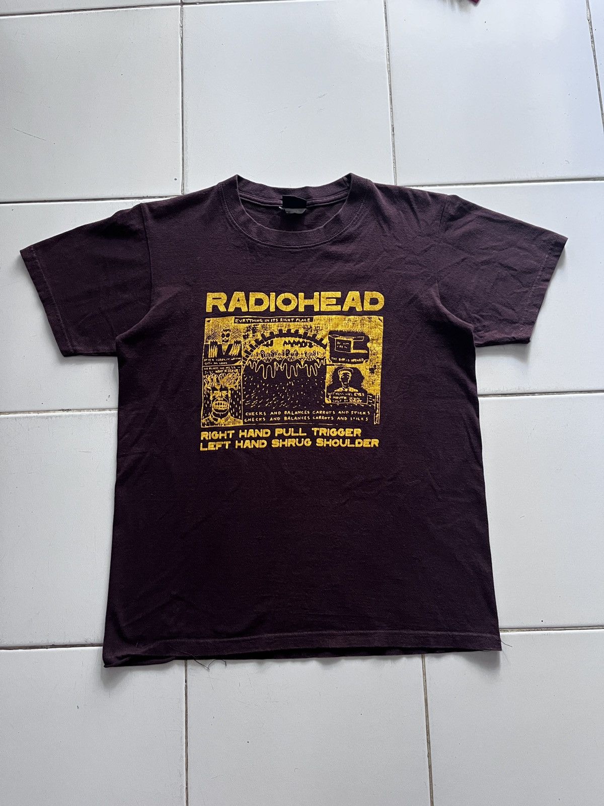 Band Tees Vintage Radiohead Sex Work Death 2000s Hoodie, Sweatshirt | FlexRushtees.com