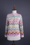 Heliot Emil Emily Van Den Bergh Multicolor Aztec Blouse Shirt Size 36