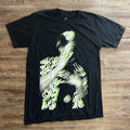 Band Tees Billie Eilish Black Green Trippy Blur Graphic Tour T Shirt