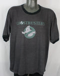 Vintage Ghostbusters Dark Gray Ringer T Shirt