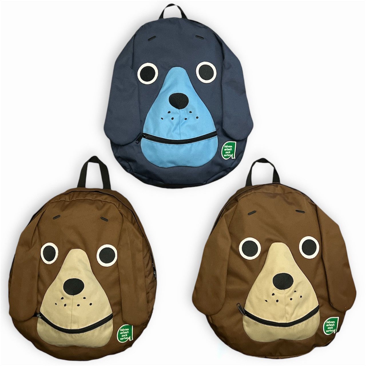 Net Ne Net Brown Navy Dog Animal Backpacks