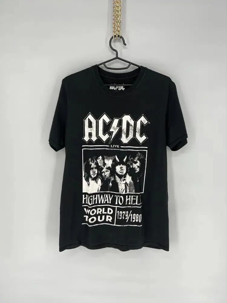 Band Tees Vintage Y2k Ac Dc Highway To Hell World Tour Hoodie, Sweatshirt | FlexRushtees.com