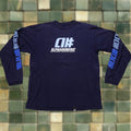 Vintage Rare Alphanumeric Environmental Protection Company T Shirt 2000s Sz M Navy Blue Mens Hoodie, Sweatshirt