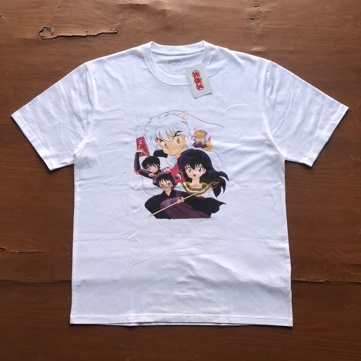 Japanese Brand Anime Shirt Inuyasha Vintage Look Rumiko Takahashi Official