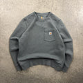 Carhartt Pocket Crewneck Sweatshirt Fits Small T-Shirts, Hoodie | FlexRushtees.com