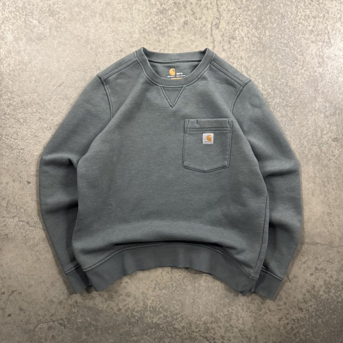 Carhartt Pocket Crewneck Sweatshirt Fits Small T-Shirts, Hoodie | FlexRushtees.com