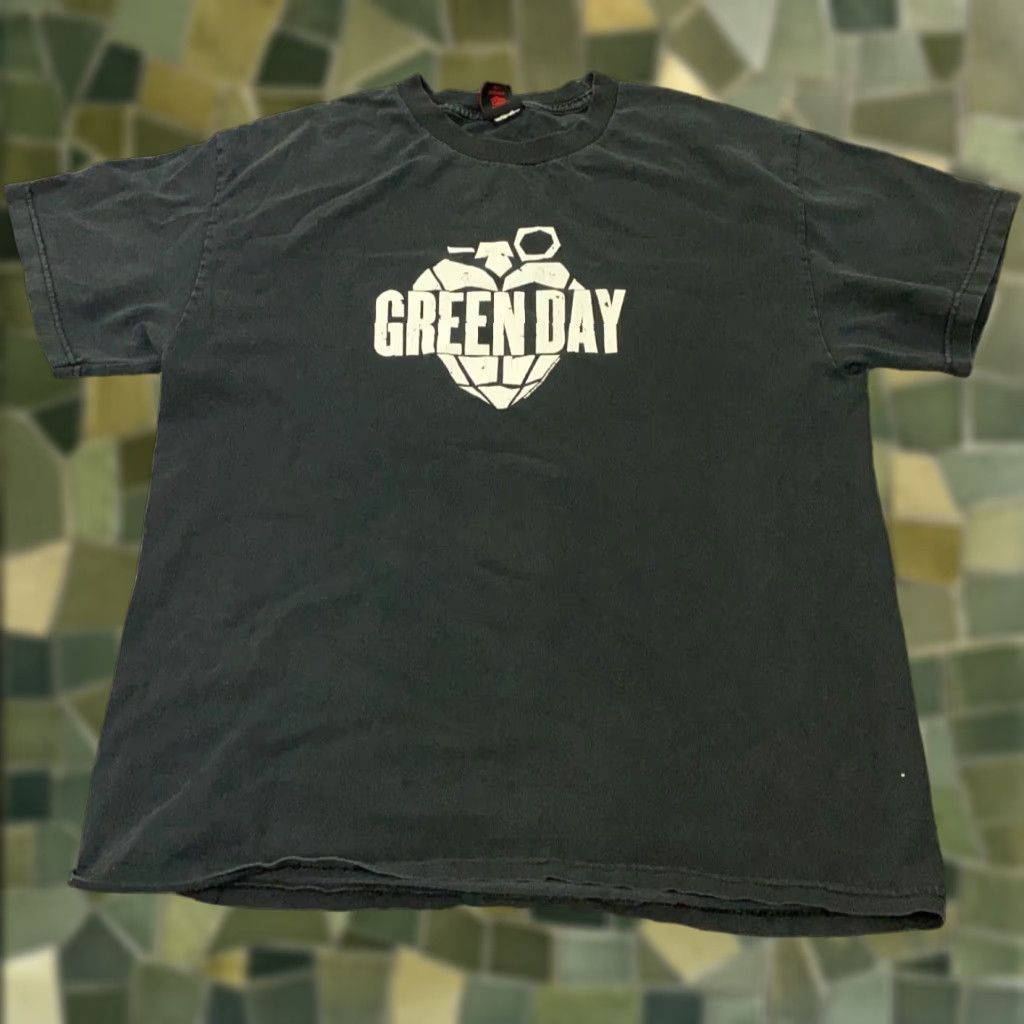 Vintage Green Day Shirt Mens Medium Black Band Tee Short Sleeve Hoodie, Sweatshirt | FlexRushtees.com