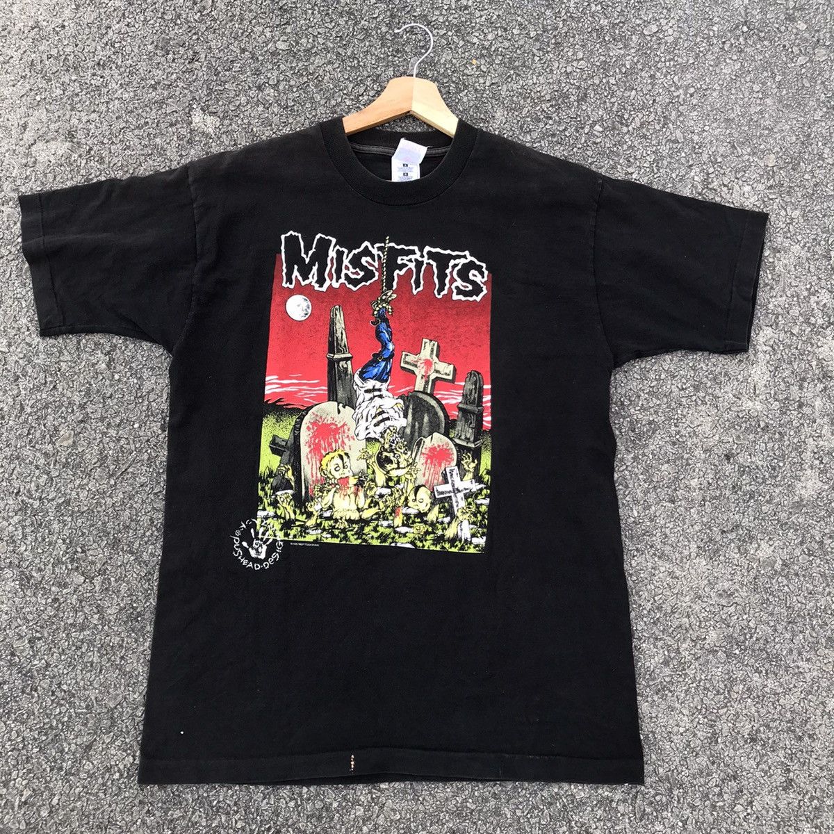 Misfits X Vintage Vintage 1995 Misfits By Pushead T-Shirts, Hoodie, Sweatshirt | FlexRushtees.com