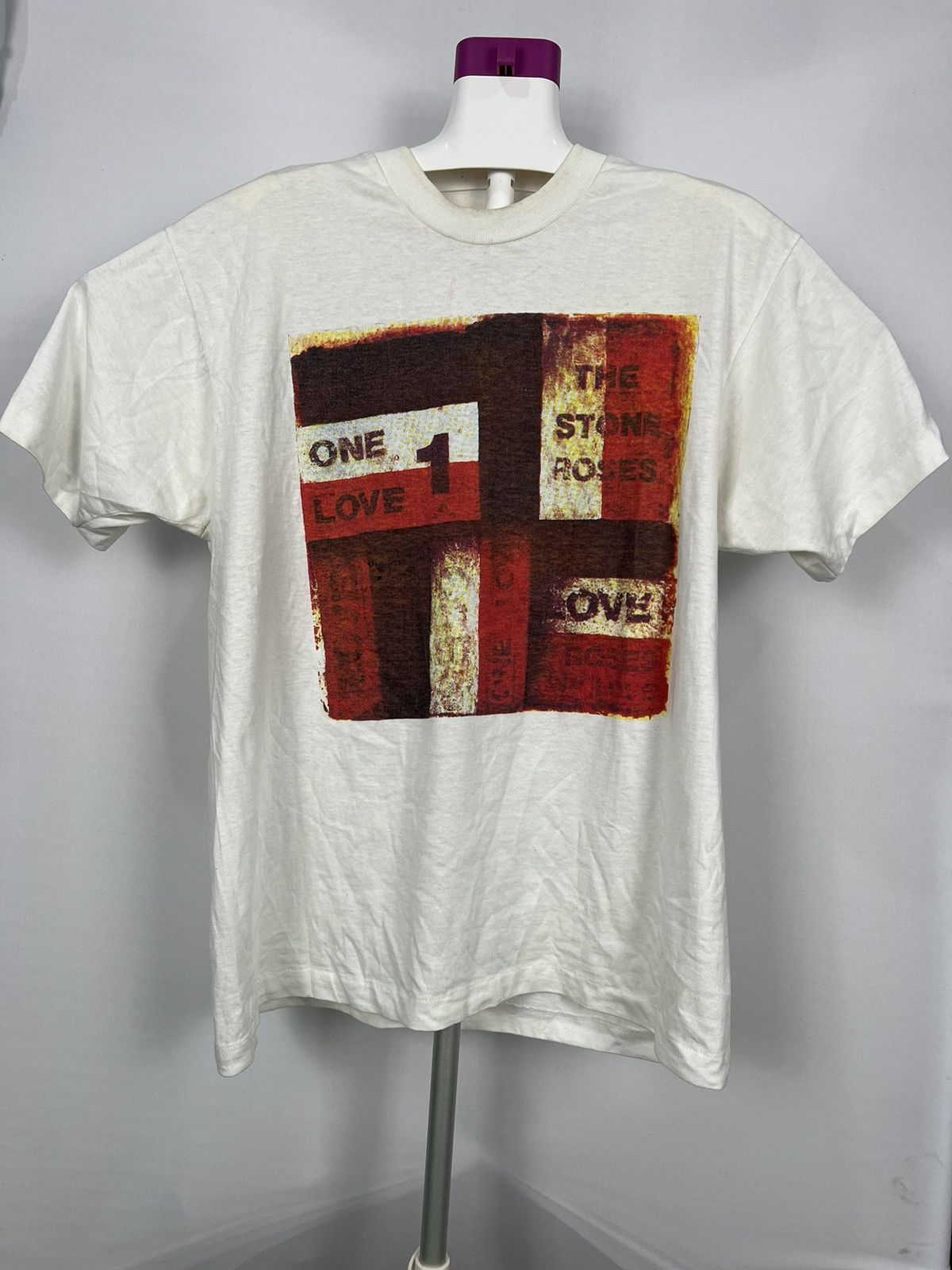 Rap Tees X Vintage Deadstock Vintage The Stone Roses 1 Love One Promo Album Hoodie, Sweatshirt | FlexRushtees.com